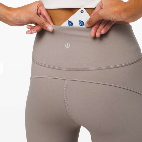 Lululemon In Movement Tight 25" *Everlux in Dark Chrome size US 8 - Picture 4 of 6